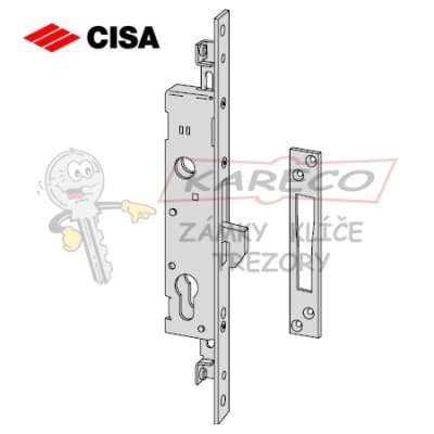 CISA 46260.25.0 rozvorový zadlabací zámek s výklopnám hákem