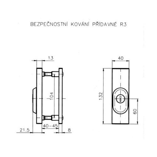  | Rozměrové schéma ROSTEX R3