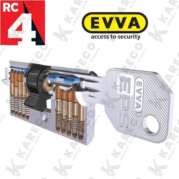 Cylindrická vložka EVVA EPSxp 31/56mm 3 klíče EK207