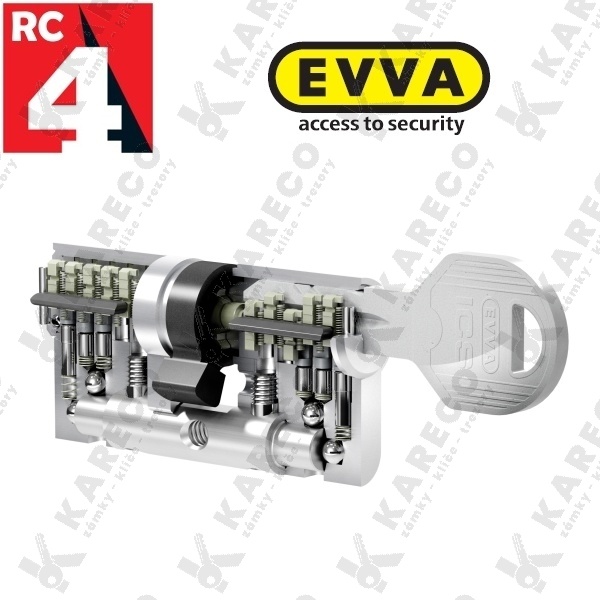 Cylindrická vložka EVVA ICS 31/86mm SYMO 5 klíčů 