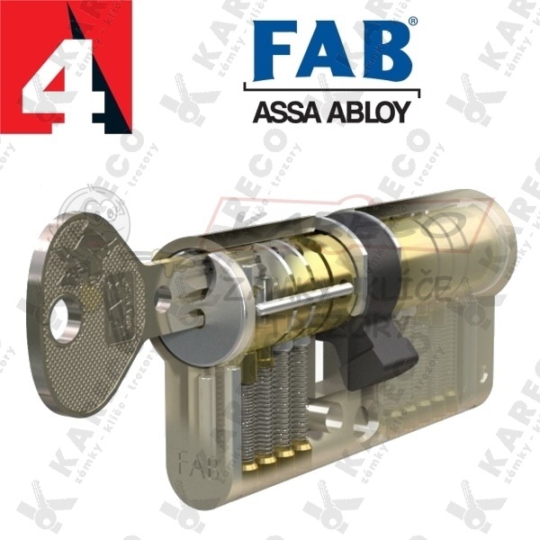 Cylindrická vložka FAB 2000BDNs 35+55 5 klíčů (90mm/35+55)