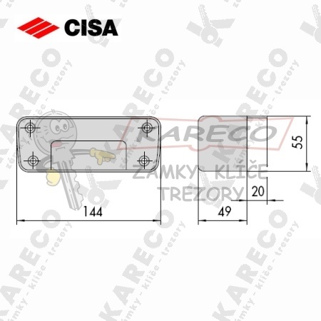  | CISA 07055-00-0 protikus 49mm pro 571xx