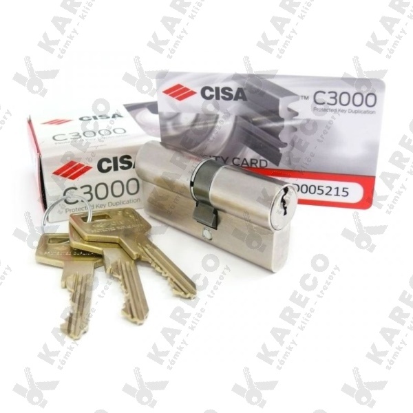 Cylindrická vložka CISA C3000 30+35 3 klíče